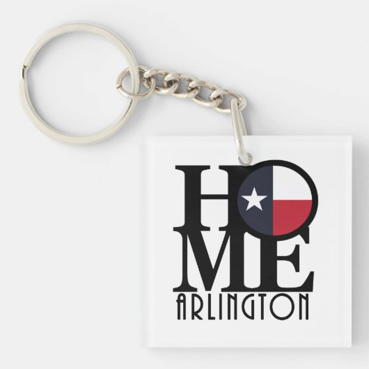 HOME Arlington Texas Sleutelhanger (Voorkant)