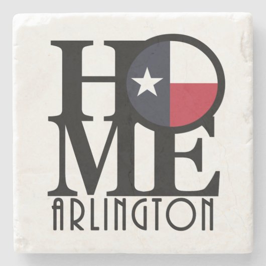 HOME Arlington Texas Stenen Onderzetter (Voorkant)