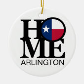 HOME Arlington TX Keramisch Ornament (Voorkant)
