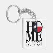 HOME Arlington TX Sleutelhanger (Voorkant Links)