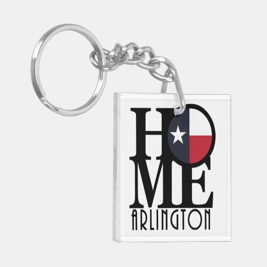 HOME Arlington TX Sleutelhanger (Voorkant Links)
