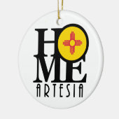 HOME Artesia New Mexico Keramisch Ornament (Links)