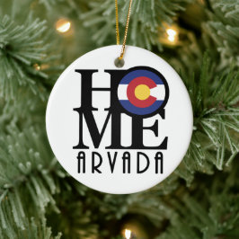 HOME Arvada Colorado Keramisch Ornament