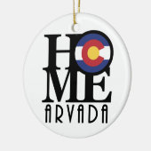 HOME Arvada Colorado Keramisch Ornament (Links)