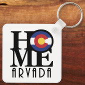 HOME Arvada Colorado Sleutelhanger (Achterkant)