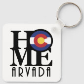 HOME Arvada Colorado Sleutelhanger (Achterkant)