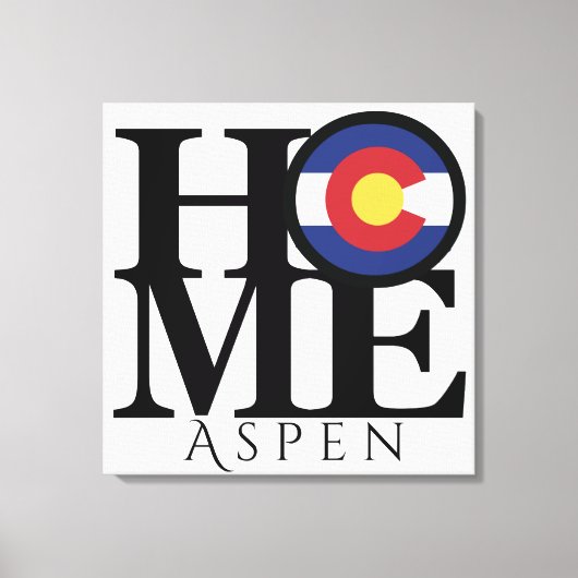 HOME Aspen Colorado Canvas Art Afdruk (Voorkant)