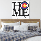 HOME Aspen Colorado Canvas Art Afdruk (Insitu (Slaapkamer))