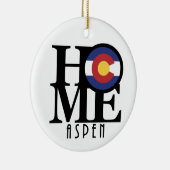 HOME Aspen Colorado Keramisch Ornament (Rechts)