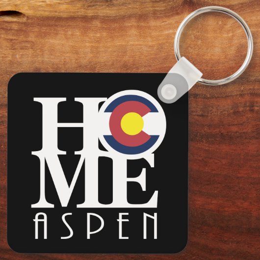 HOME Aspen Colorado Sleutelhanger (Achterkant)