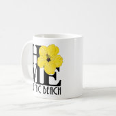 HOME Atlantic Beach Yellow Hibiscus 11oz Koffiemok (Voorkant links)