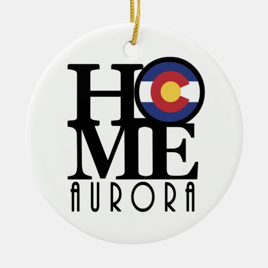 HOME Aurora CO Keramisch Ornament (Voorkant)