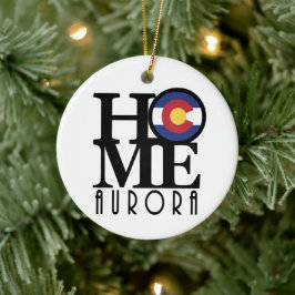 HOME Aurora Colorado Keramisch Ornament