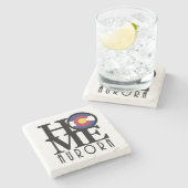 HOME Aurora Colorado Stenen Onderzetter (Zijkant)