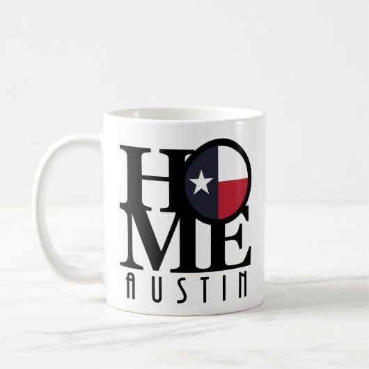 HOME Austin Texas 11oz Koffiemok (Links)