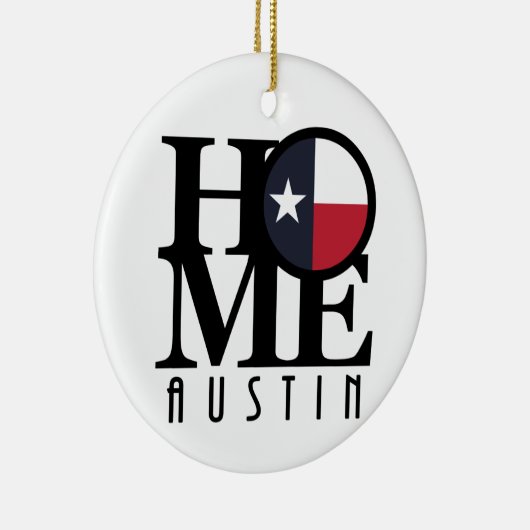 HOME Austin Texas Keramisch Ornament (Rechts)