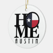 HOME Austin Texas Keramisch Ornament (Links)
