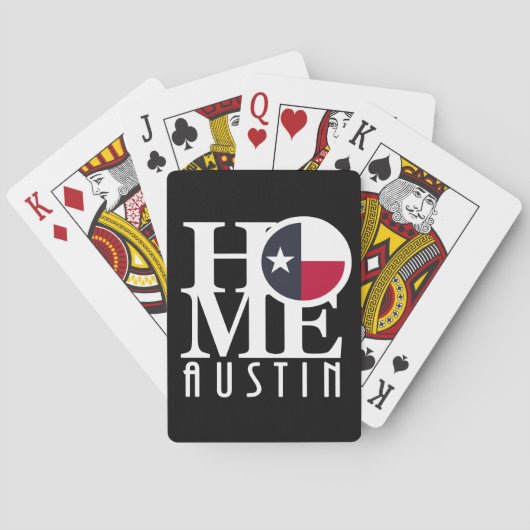 HOME Austin Texas Pokerkaarten (Achterkant)