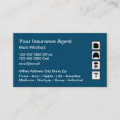 Home Auto Gezondheid Levensverzekering Agent Busin Visitekaartje (Voorkant)