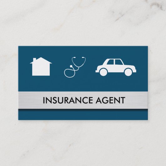 Home Auto Health Insurance Agent Visitekaartje (Voorkant)
