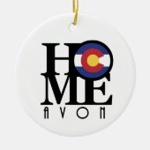 HOME Avon Colorado Keramisch Ornament (Voorkant)