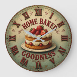 Home Baked Strawberry Cake Vintage Farmhouse  Grote Klok