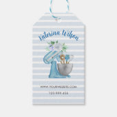 Home Bakery Blue Flower Mixer Personalized Cadeaulabel (Voorkant)