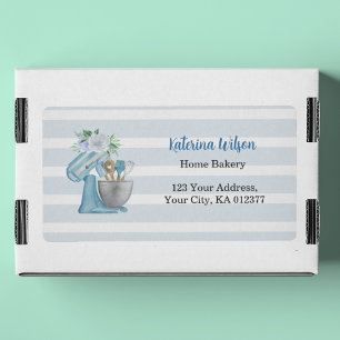 Home Bakery Blue Mixer Verzending  Etiket