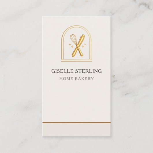 Home Bakery QR Code Visitekaartje (Voorkant)