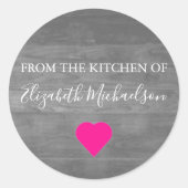 Home Baking Ronde Sticker (Voorkant)