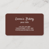 Home Bakkerij Donuts Visitekaartje (Achterkant)