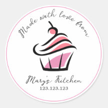 Home Bakkerij Pupcakes Small Business Label
