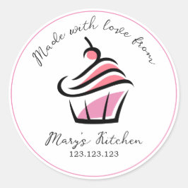 Home Bakkerij Pupcakes Small Business Label