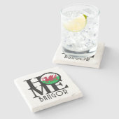 HOME Bangor Wales Stenen Onderzetter (Zijkant)