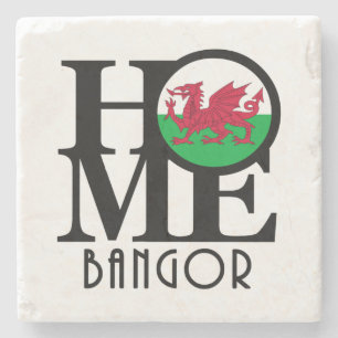 HOME Bangor Wales Stenen Onderzetter
