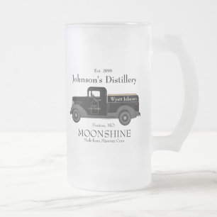 Home Bar Fun Moonshine Frosted Bierglas Mok