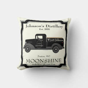 Home Bar Fun Moonshine Jug Truck Kussen