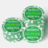  Home Bar: Groen Iers Eetcafé Poker Chips (Opstapeling)