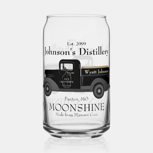 Home Bar Leuk Moonshine Bier Kan Glas Drinkware (Voorkant)
