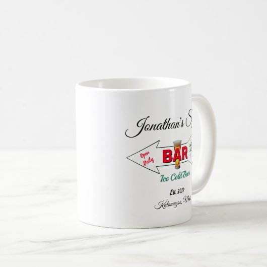 Home Bar Tavern Pub Man Cave Coffee Toddy Mok Cup (Voorkant rechts)