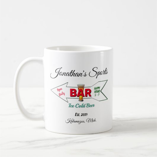 Home Bar Tavern Pub Man Cave Coffee Toddy Mok Cup (Links)