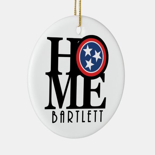 HOME Bartlett Tennessee Keramisch Ornament (Rechts)