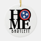HOME Bartlett Tennessee Keramisch Ornament (Voorkant)