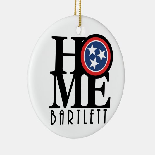 HOME Bartlett Tennessee Keramisch Ornament (Rechts)