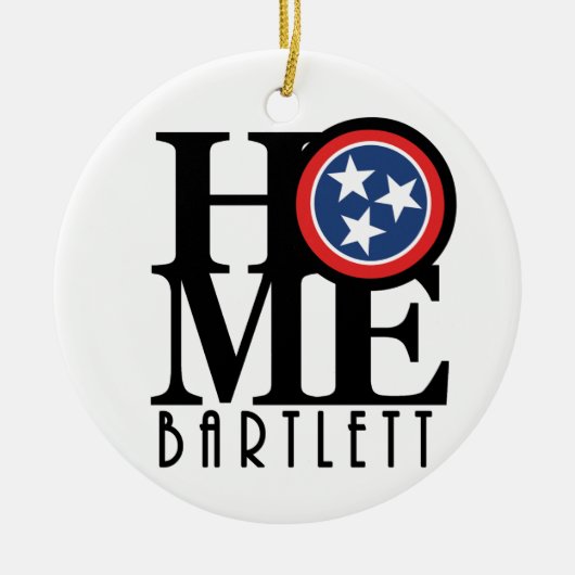 HOME Bartlett Tennessee Keramisch Ornament (Voorkant)