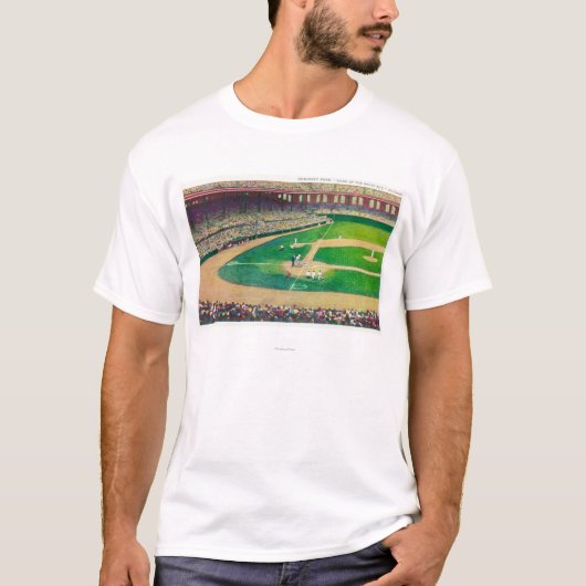 Home Base Bleachers Uitzicht Comiskey Park T-shirt (Voorkant)