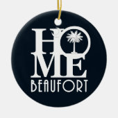 HOME Beaufort South Carolina Keramisch Ornament (Voorkant)
