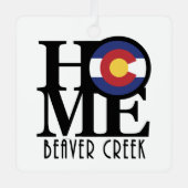 HOME Beaver Creek, Colorado Metalen Ornament (Voorkant)