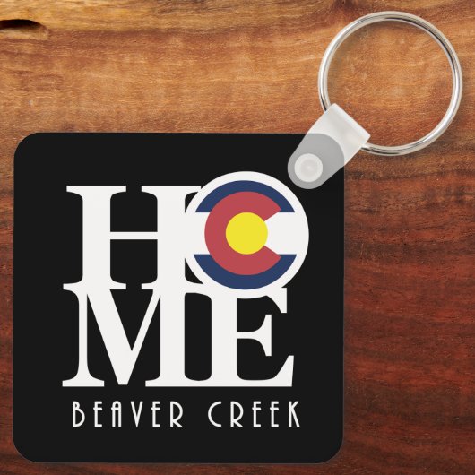 HOME Beaver Creek Colorado Sleutelhanger (Achterkant)
