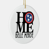 HOME Belle Meade Tennessee Keramisch Ornament (Rechts)